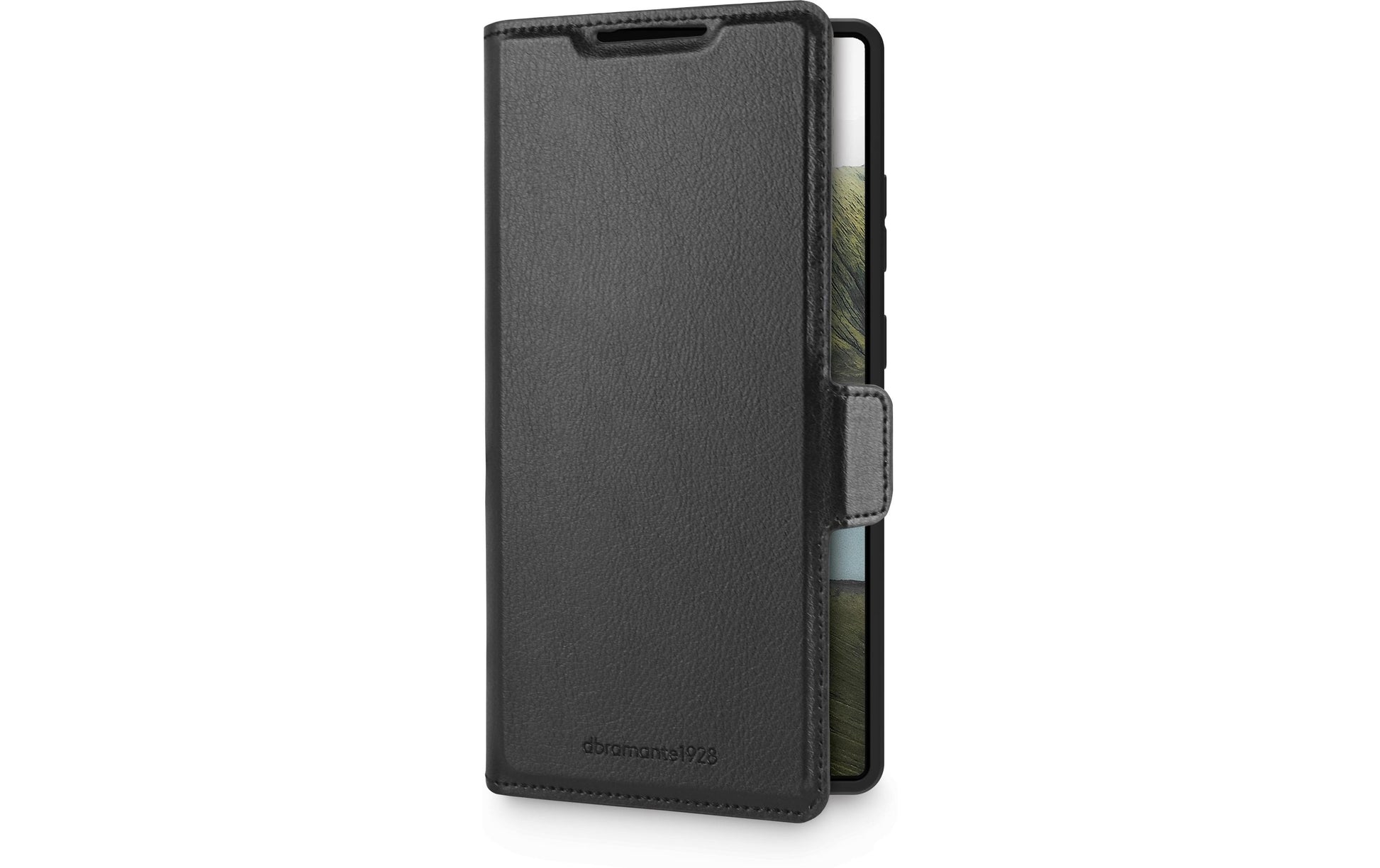 dbramante1928 Oslo Pro Wallethülle – für Samsung Galaxy S25 Ultra, mit Ständer, 3 Kartenfächer, PU, Schwarz