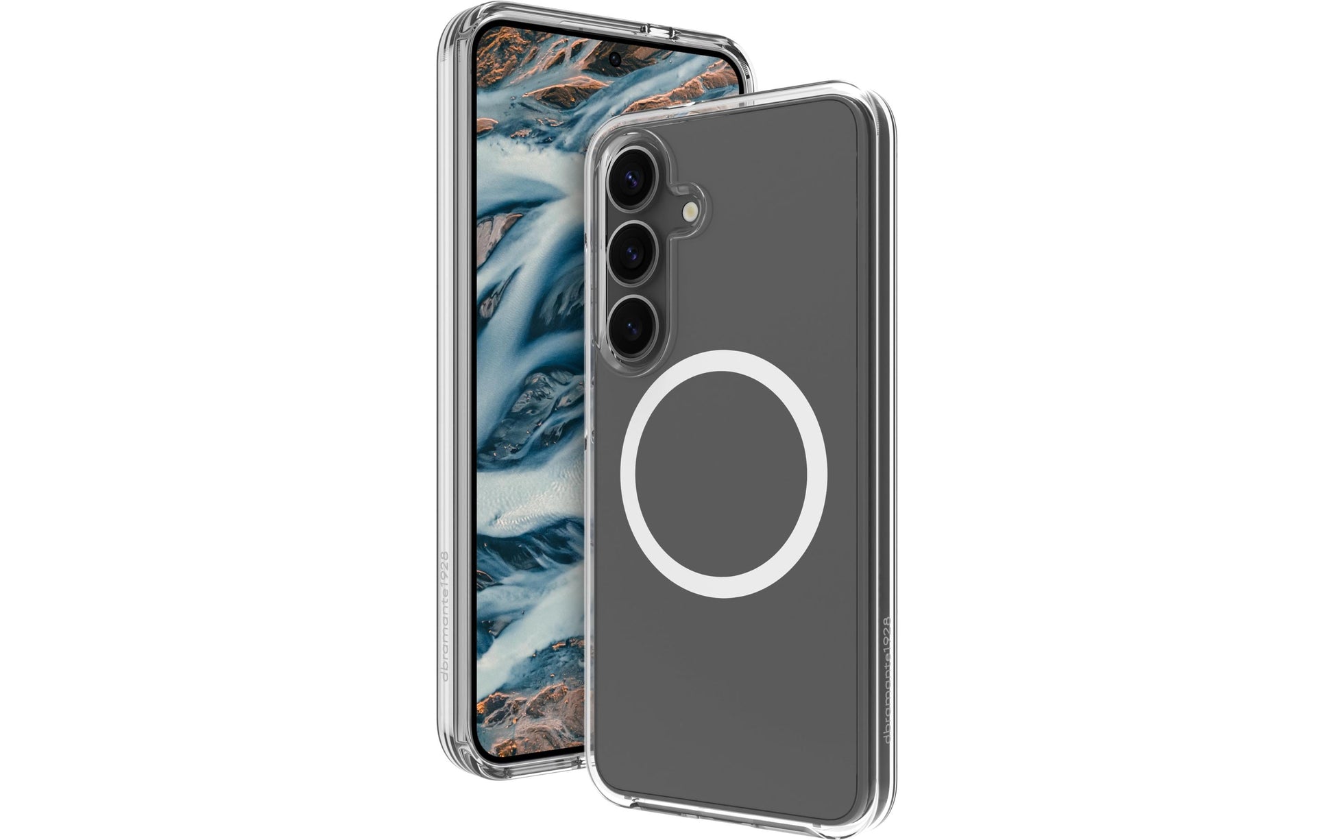 dbramante1928 Iceland Pro Qi2 Backcover – für Samsung Galaxy S25, Kunststoff, Transparent, bis 3 m sturzsicher