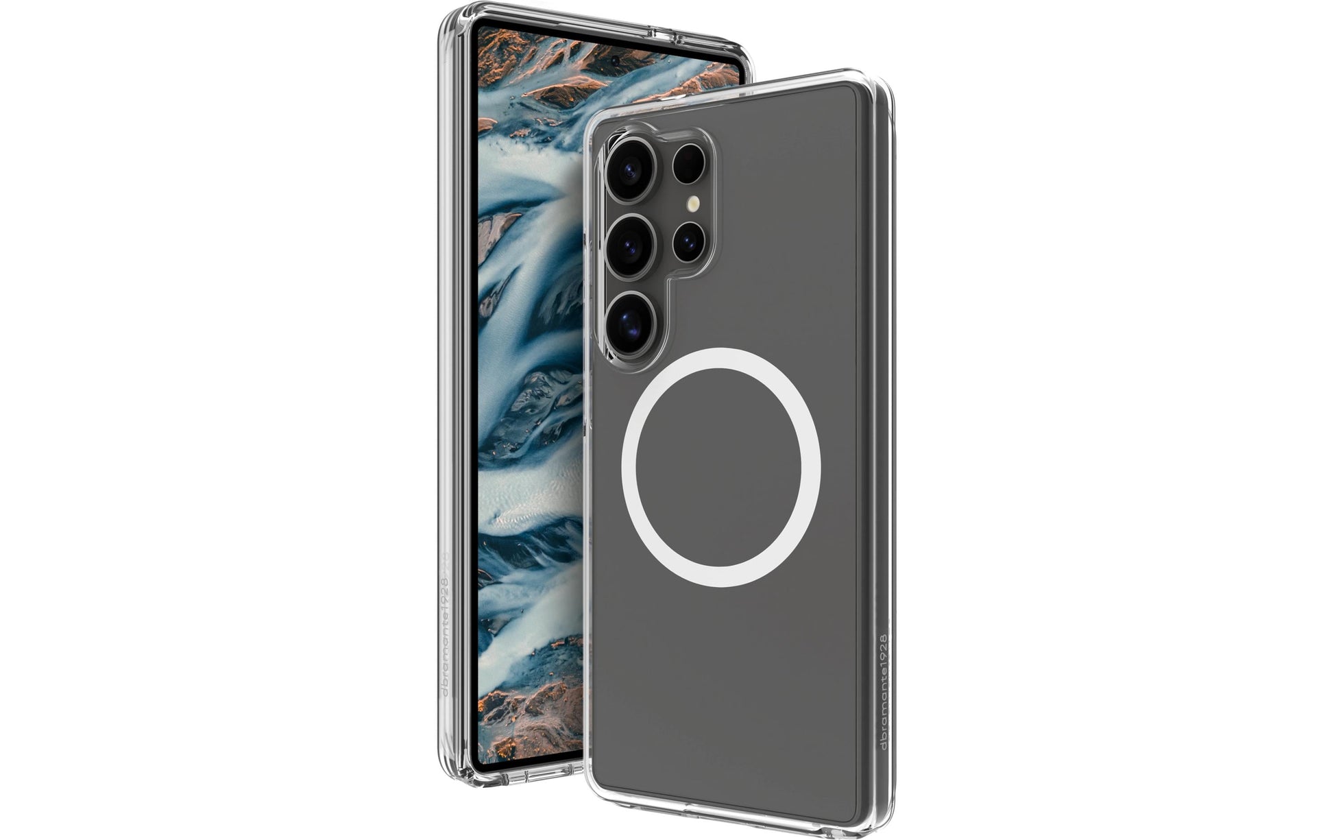 dbramante1928 Iceland Pro Qi2 Backcover – für Samsung Galaxy S25 Ultra, Transparent, bis 3 m Sturzsicher