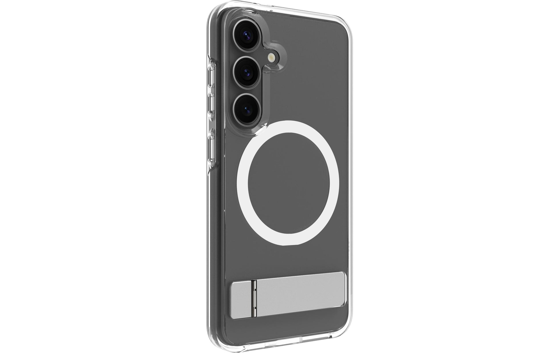 dbramante1928 Iceland Pro Qi2 Kick – Rückcover – für Samsung Galaxy S25, Transparent, bis 3 m Sturzsicher