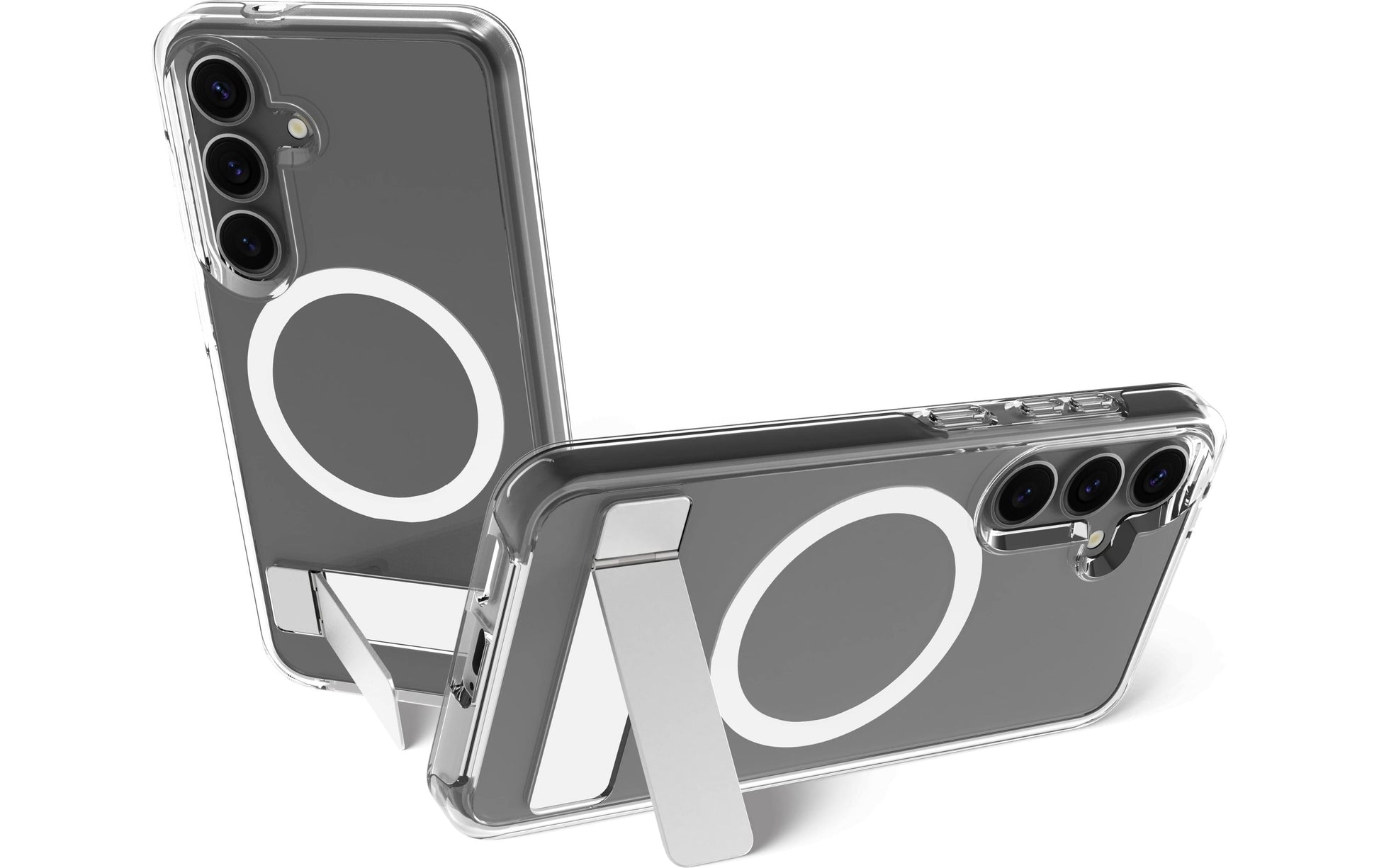 dbramante1928 Iceland Pro Qi2 Kick – Rückcover – für Samsung Galaxy S25, Transparent, bis 3 m Sturzsicher