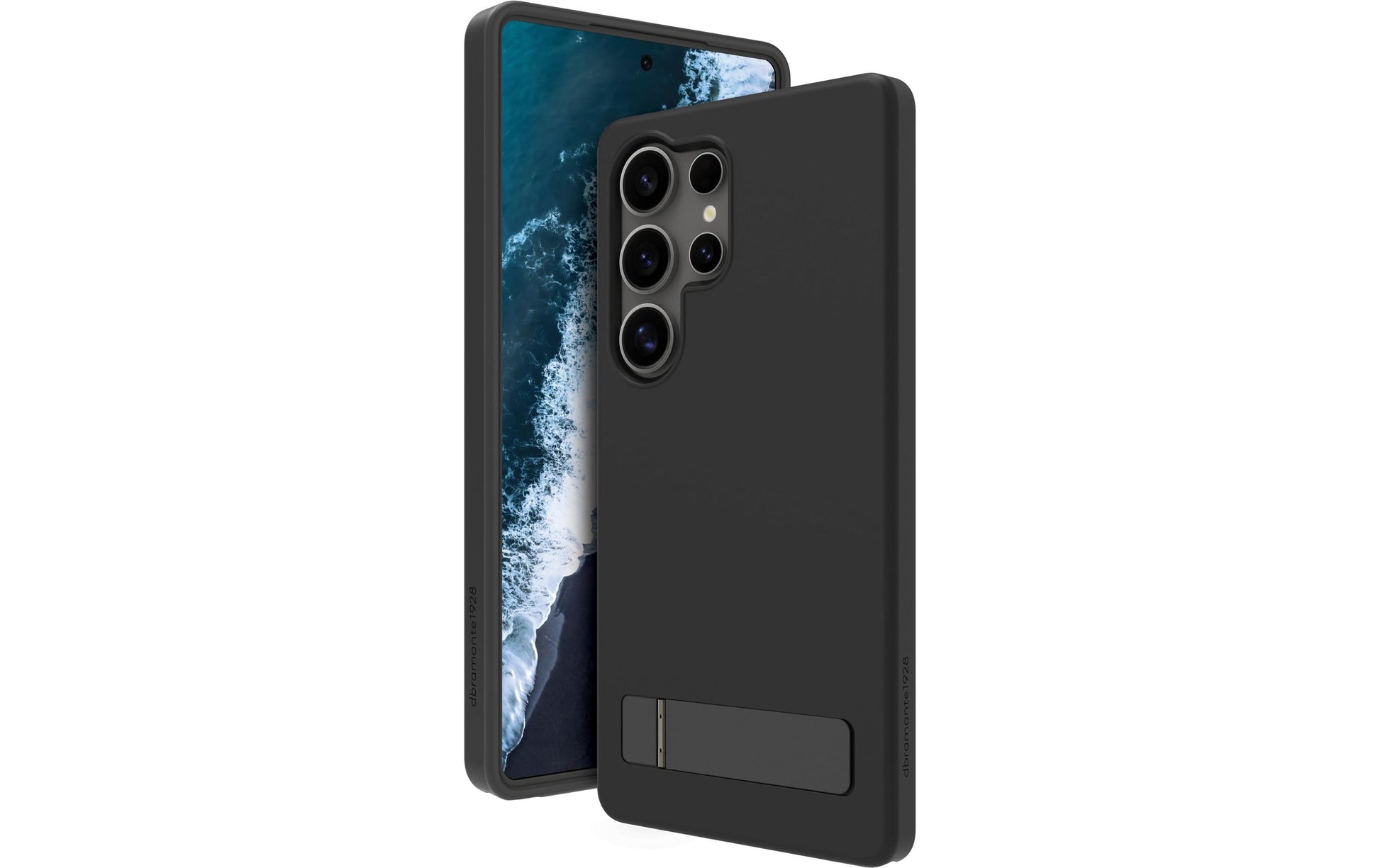 dbramante1928 Iceland Pro Qi2 Kick Backcover – für Samsung Galaxy S25 Ultra, schwarz, bis 3 m sturzsicher