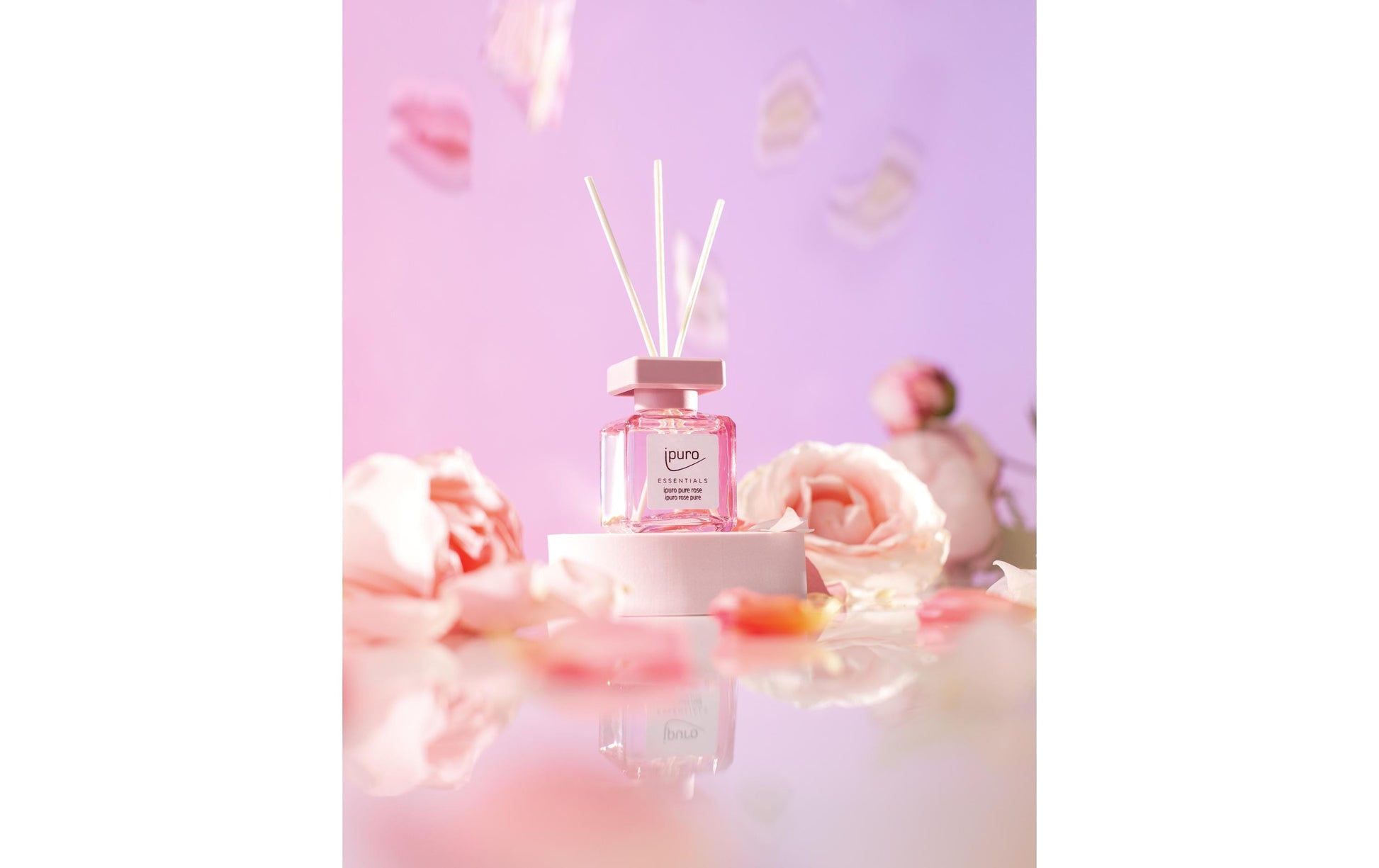 ipuro ESSENTIALS pure rose – Duftstäbchen, 50 ml