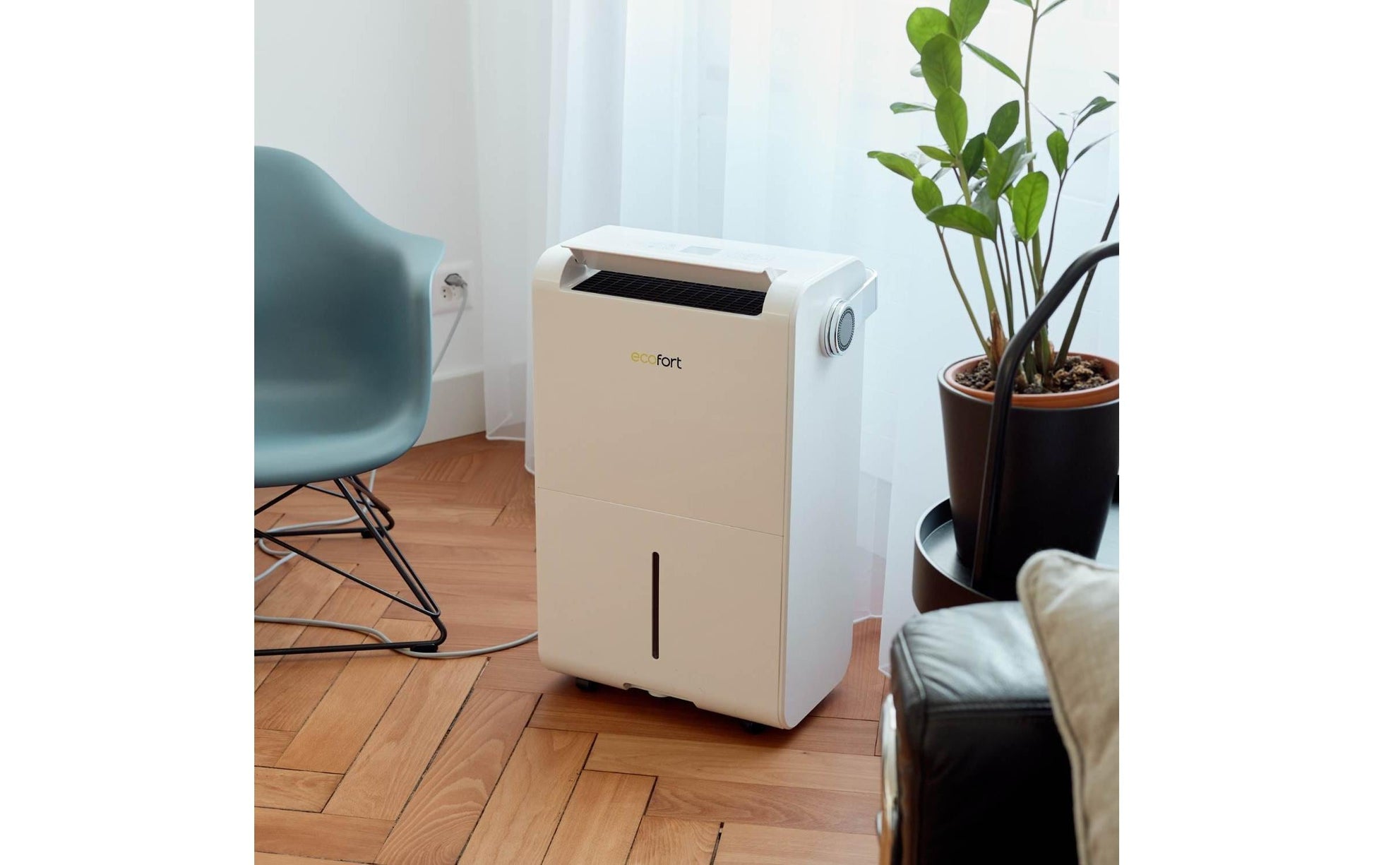 Ecofort Luftentfeuchter ecoQ 35L – 35 L/24 h, bis 85m², Tank 6 l, Hygrostat