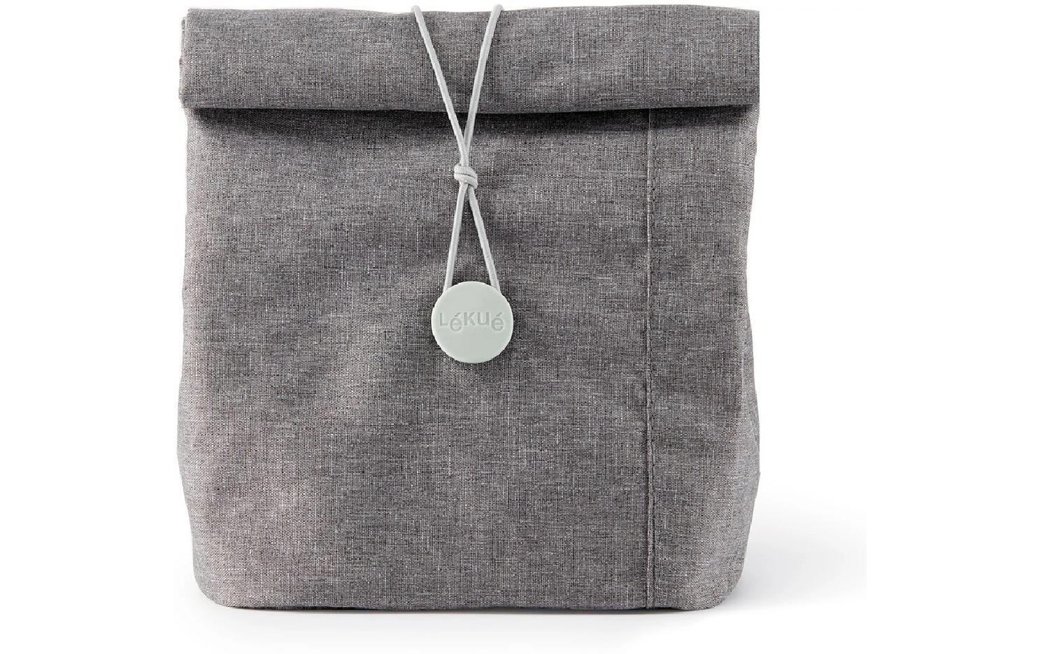 Lékué Lunchtasche To Go – faltbar – 185×230×23 mm – beige – recyceltes PET (rPET)
