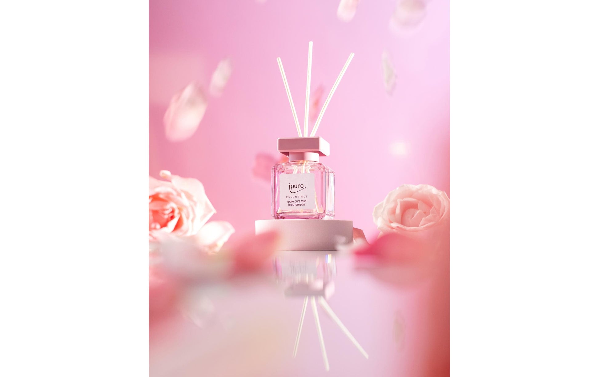 ipuro ESSENTIALS pure rose – Duftstäbchen, 100 ml