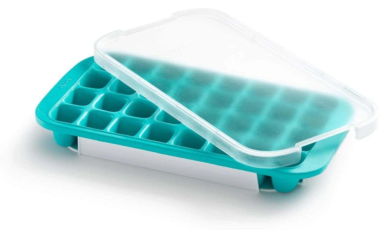 Lékué Eiswürfelform 32 Stk., 18,7 × 34,2 × 4,4 cm, Kunststoff (SBS), türkis