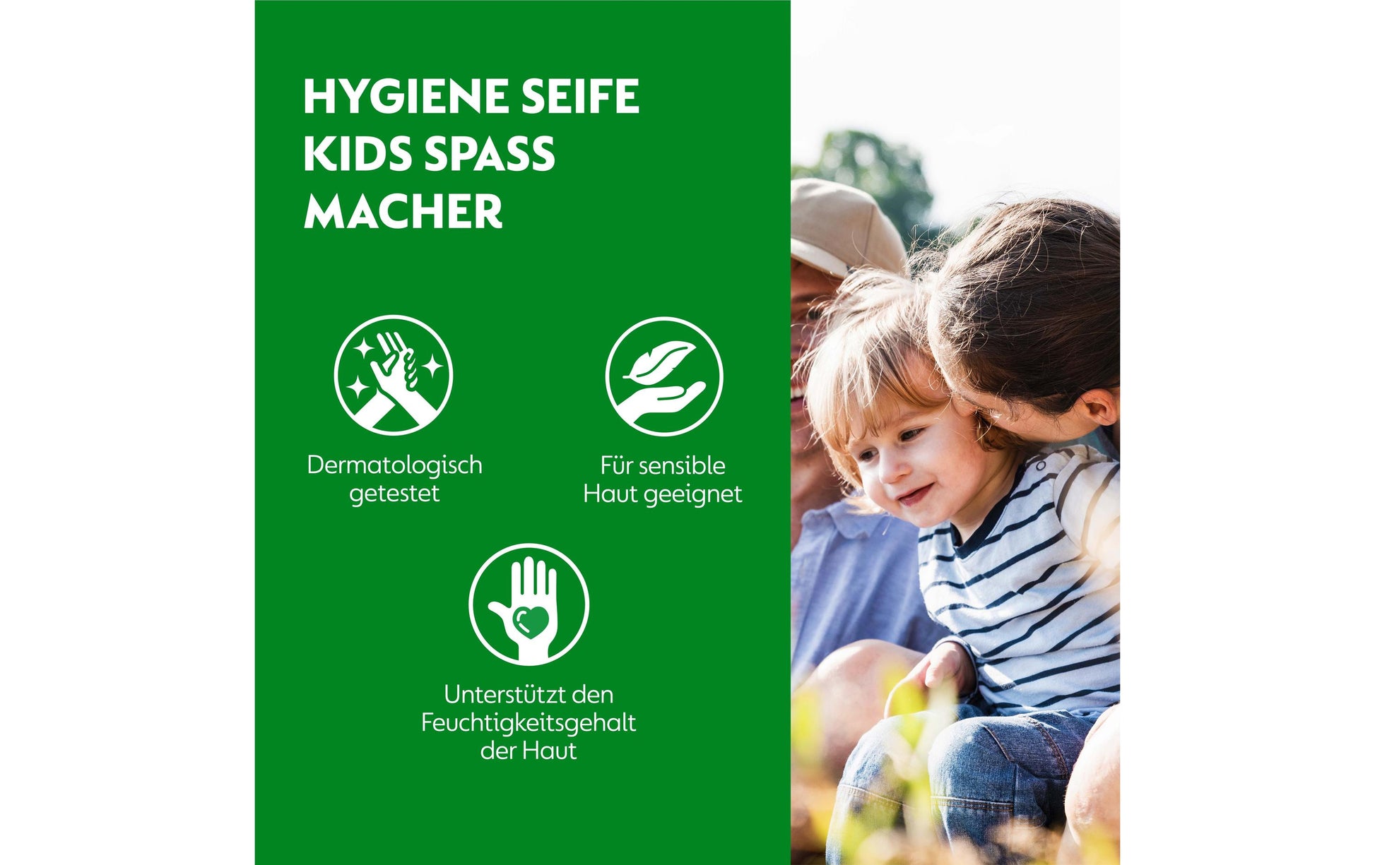Dettol No Touch automatischer Seifenspender Starter-Set – Weiss, Gerät + Nachfüller 250 ml, Kids