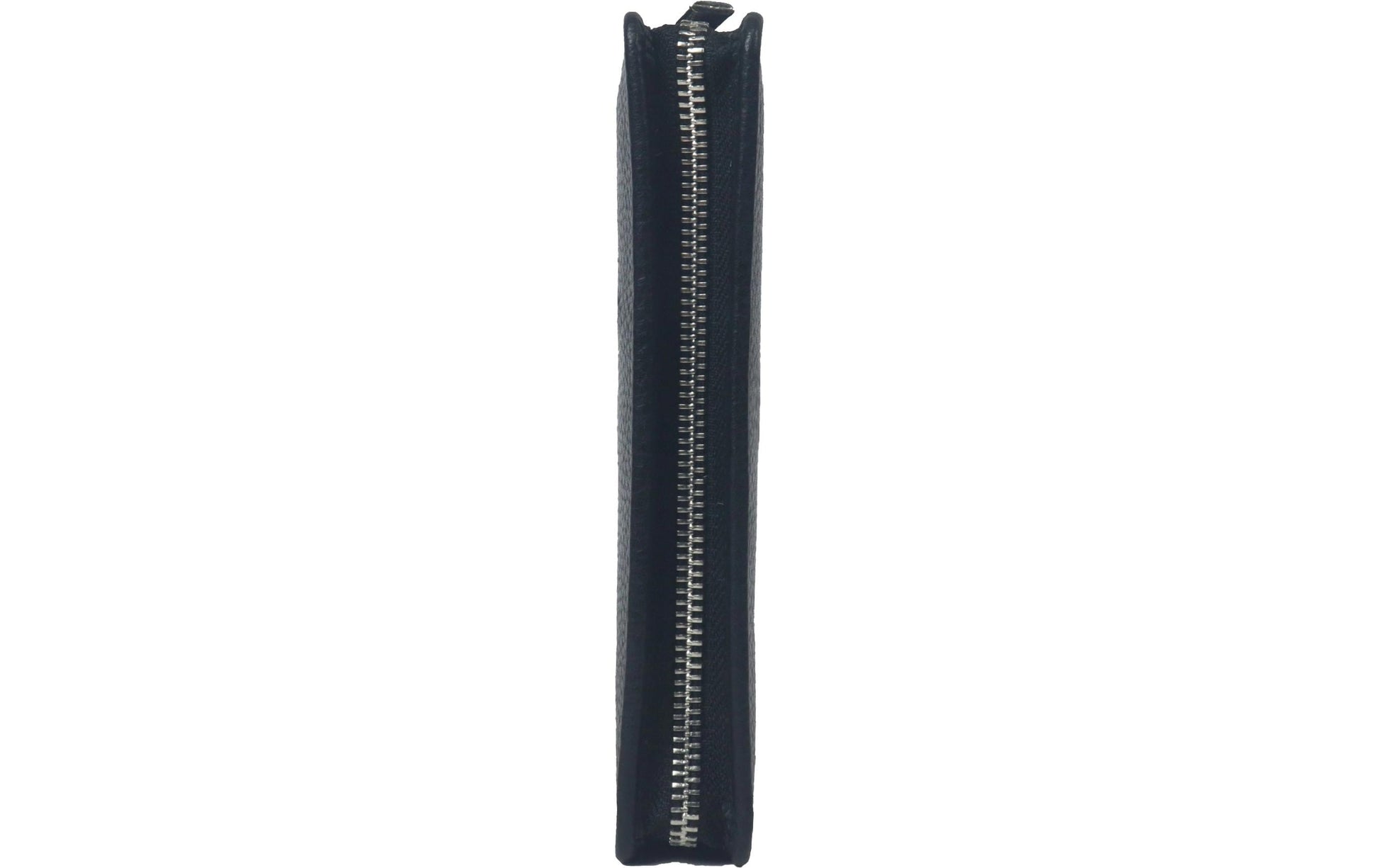 Alpenleder ZWOA Etui, leer – schwarz – Büffelleder – 6,0 × 21,5 × 6,0 cm