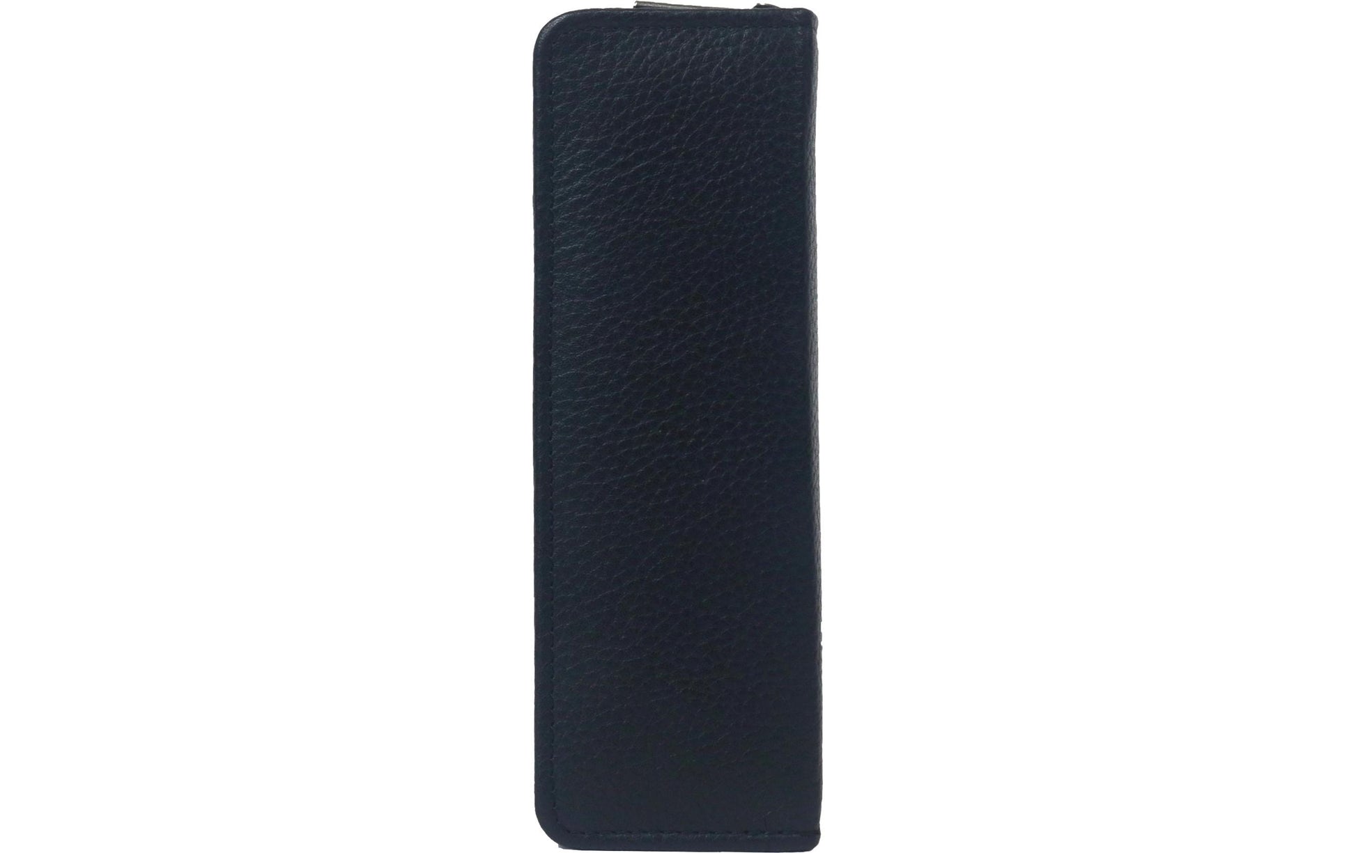Alpenleder ZWOA Etui, leer – schwarz – Büffelleder – 6,0 × 21,5 × 6,0 cm