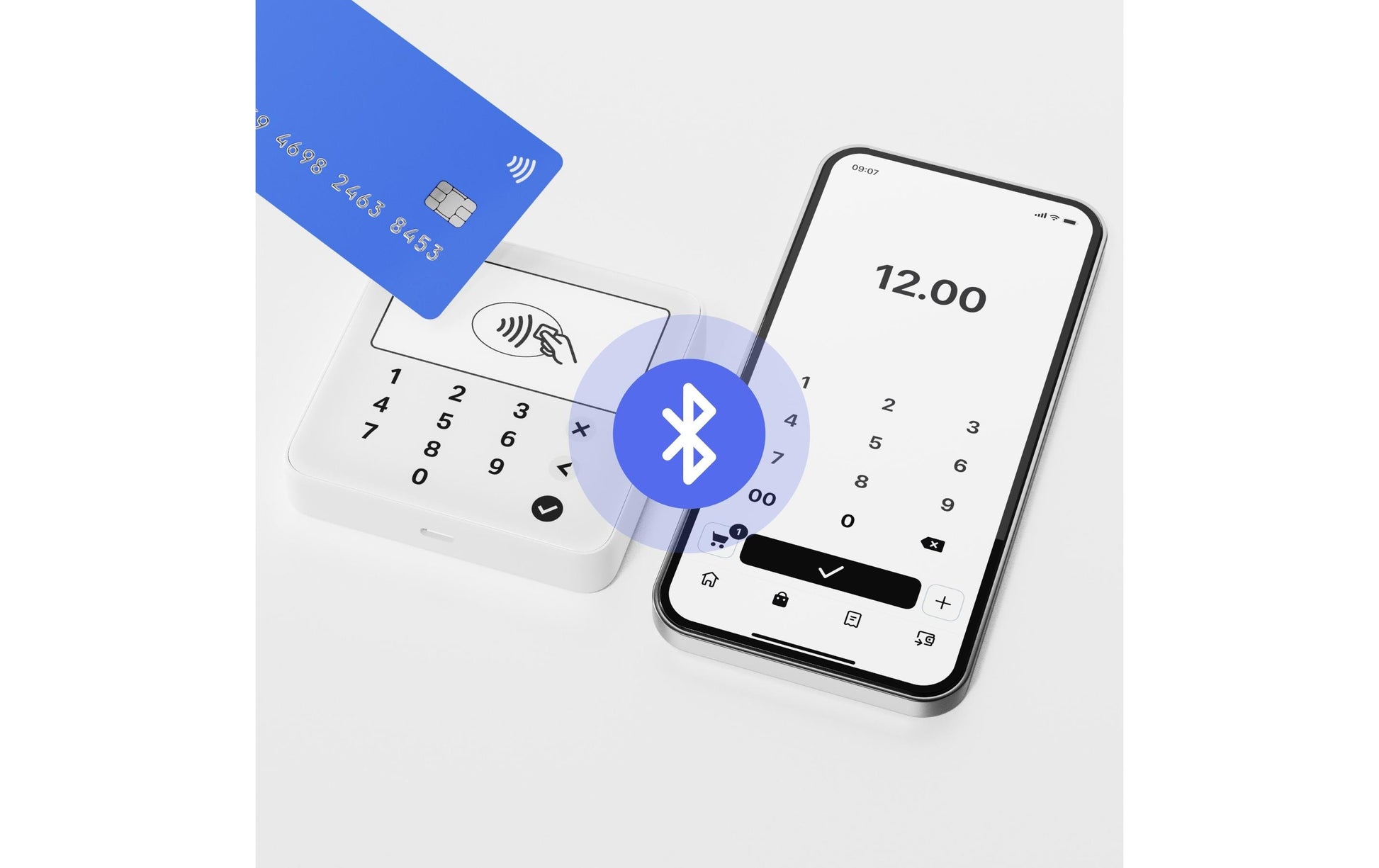 SumUp Solo Lite – Mobiles POS-Terminal – Bluetooth – Weiss