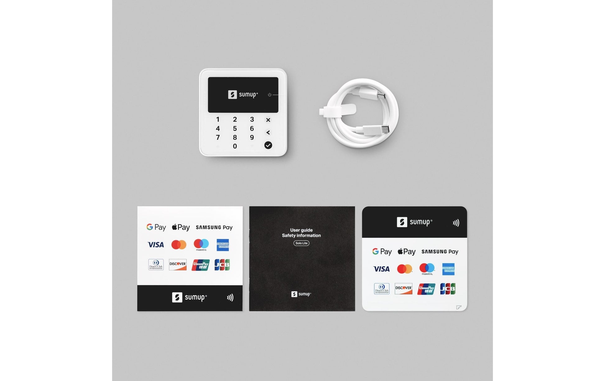 SumUp Solo Lite – Mobiles POS-Terminal – Bluetooth – Weiss