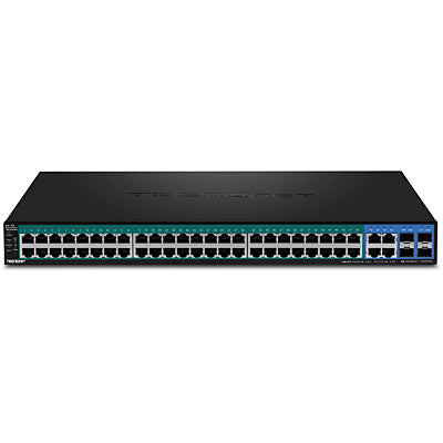 Trendnet TPE-5240WS – Smart Switch – 48× 1G, 4× SFP, PoE+, PoE-Budget 370 W, 19", 1U