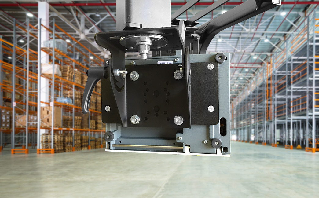 Gamber-Johnson Compact4 Mark2 Halterung, VESA 75×75 mm, schwarz – für Clamshell-Gehäuse, 7160-0785