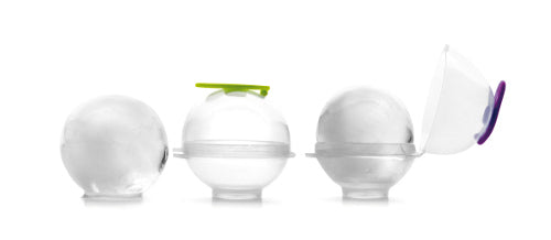 Ibili Runde Eiswürfelform – Ø 12 × 7,0 cm, Silikon, Transparent, 4 Eiswürfel