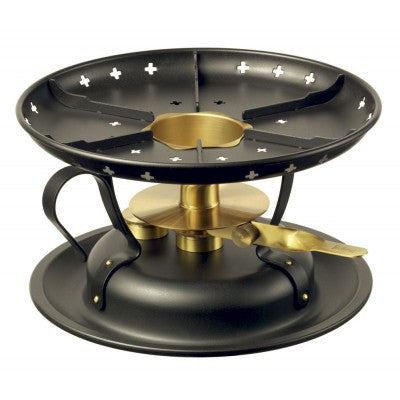 Stöckli Rechaud Säntis – Ø 20 cm, Edelstahl, Schwarz
