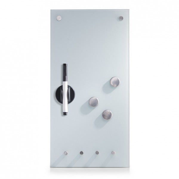 Zeller Present Glasboard – weiss, magnetisch – 20 × 40 cm