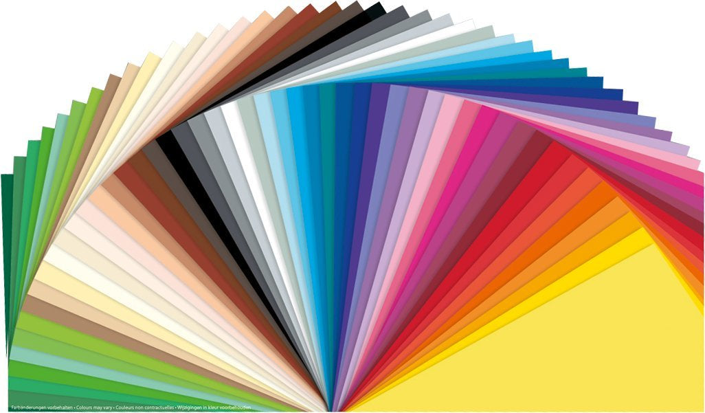Folia Fotokarton, 35 × 50 cm, Mehrfarbig, 300 g/m², 50 Bogen