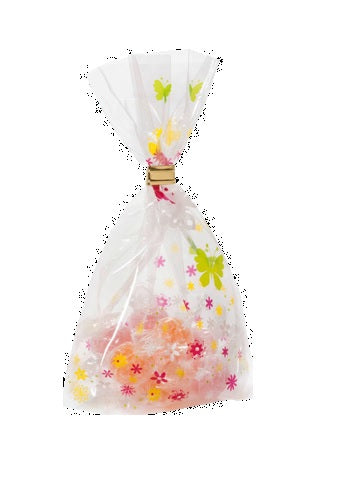 Folia Cellophantüten mit Kreuzboden – Schmetterling – 115 × 190 mm – 10 Stk. – Kunststoff