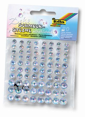 Folia Schmucketiketten – 80 Stück – permanent – mehrfarbig
