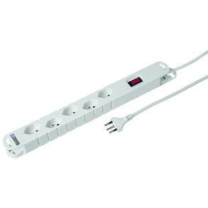 Steffen STEBA TWIST – Steckdosenleiste, 5× T13, mit Schalter, Kinderschutz, 3 m, Stecker T12