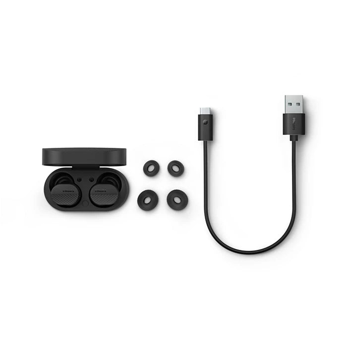 Philips TAT5000BK/00 – True Wireless In-Ear Kopfhörer – Bluetooth, ANC, IPX5 – Schwarz – bis 40 h
