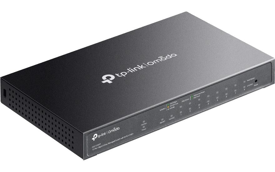 TP-Link ES210GMP – Managed Switch – 10×GbE, 1×SFP, PoE+ 123 W