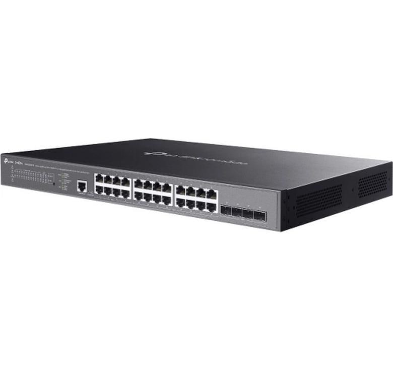TP-Link SG3428XMPP – Managed Switch – 24×GbE, 4×SFP+, L2+, PoE++ 500 W, 1U
