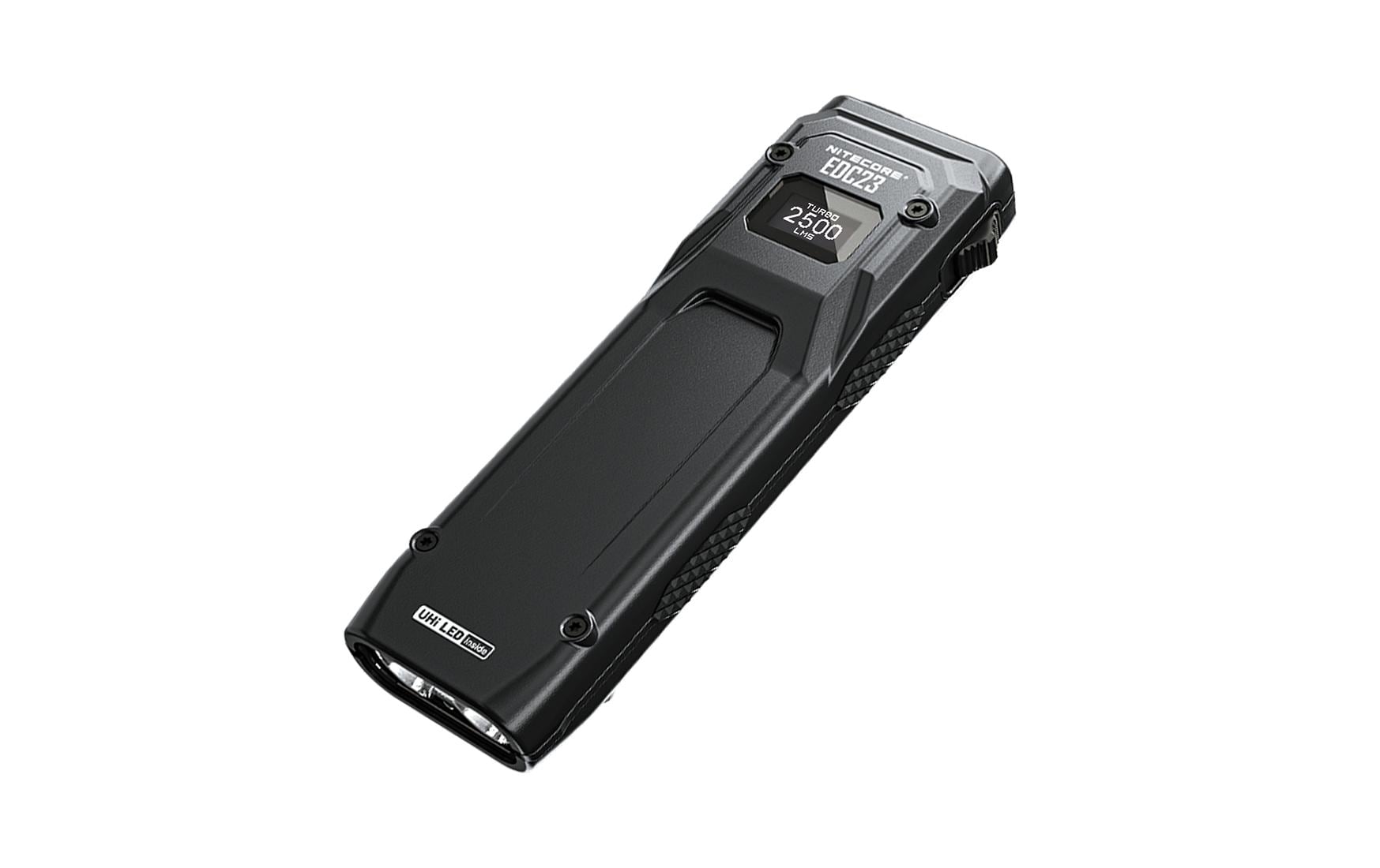 Nitecore Taschenlampe EDC23 – 2500 lm, 280 m, IP54, USB, Akku, 6 Modi – Schwarz