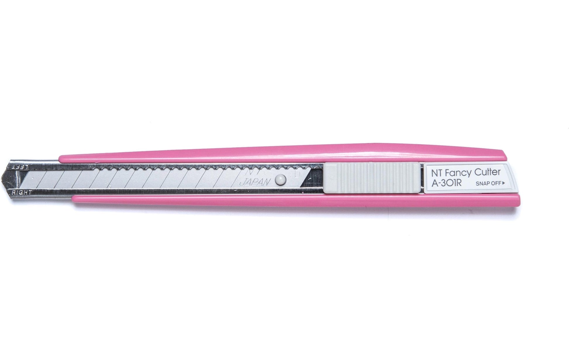 NT Cutter A-301 RP – Abbrechmesser 9 mm, Auto-Lock, Kunststoff, Pink