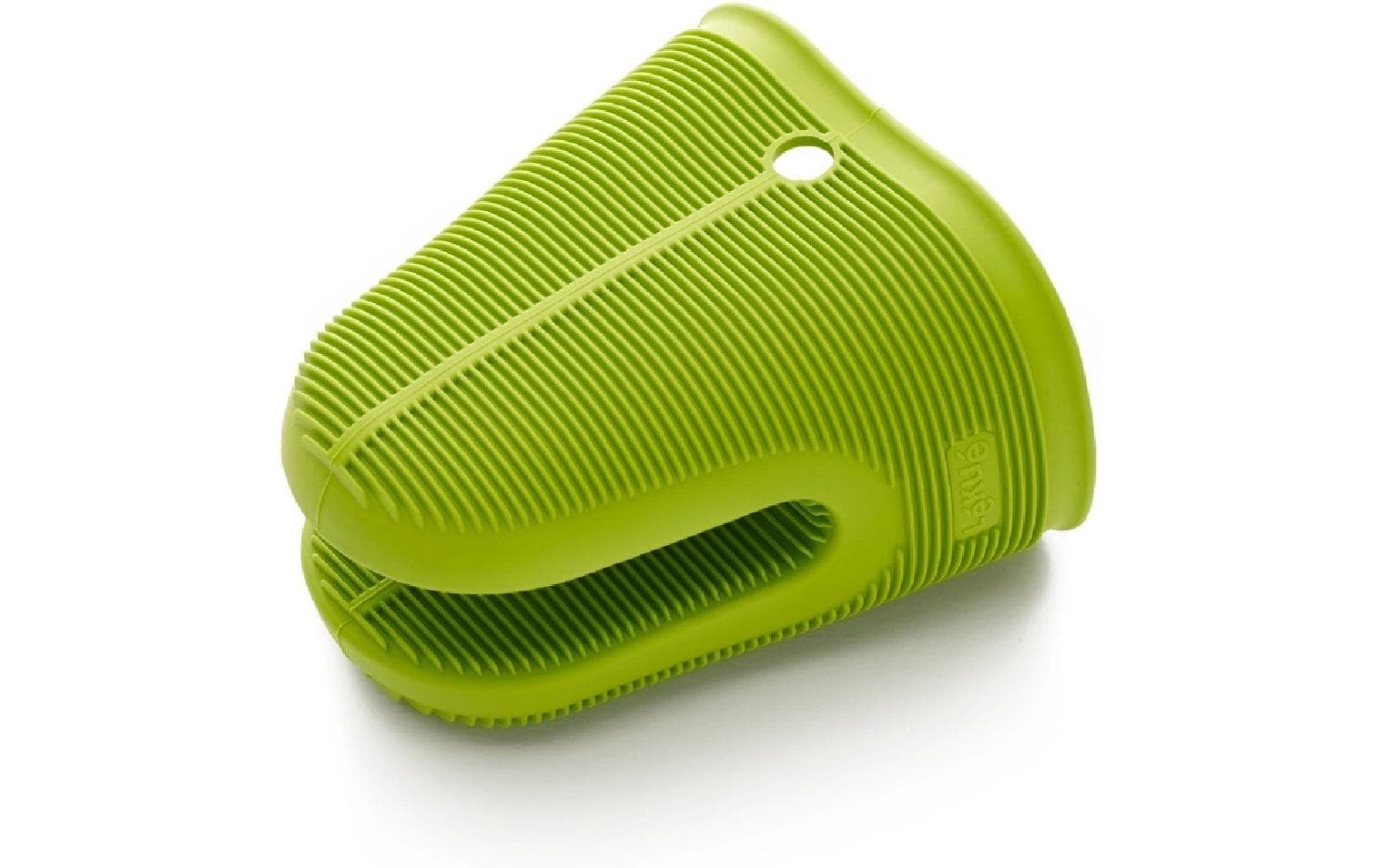 Lékué Ofenhandschuh, 8,8 × 12 × 13,5 cm, Silikon, Grün, hitzebeständig bis 220 °C