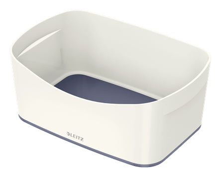 Leitz Aufbewahrungsschale MyBox – Kunststoff, weiss/grau, 24,6 × 9,8 × 16 cm