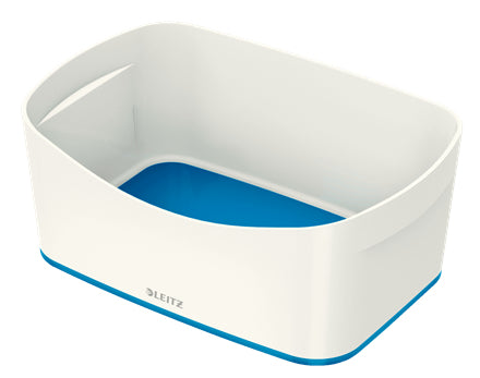 Leitz Aufbewahrungsschale – ABS-Kunststoff, Weiss/Blau Metallic, 24,6 × 9,8 × 16 cm