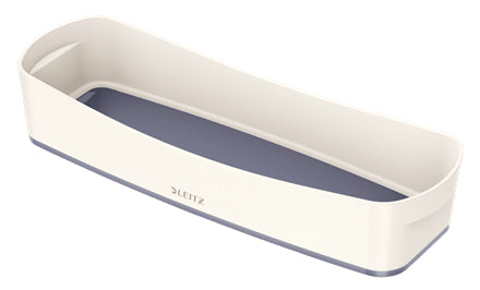 Leitz Aufbewahrungsschale MyBox – Kunststoff, weiss/grau, 30,7 × 5,5 × 10,5 cm