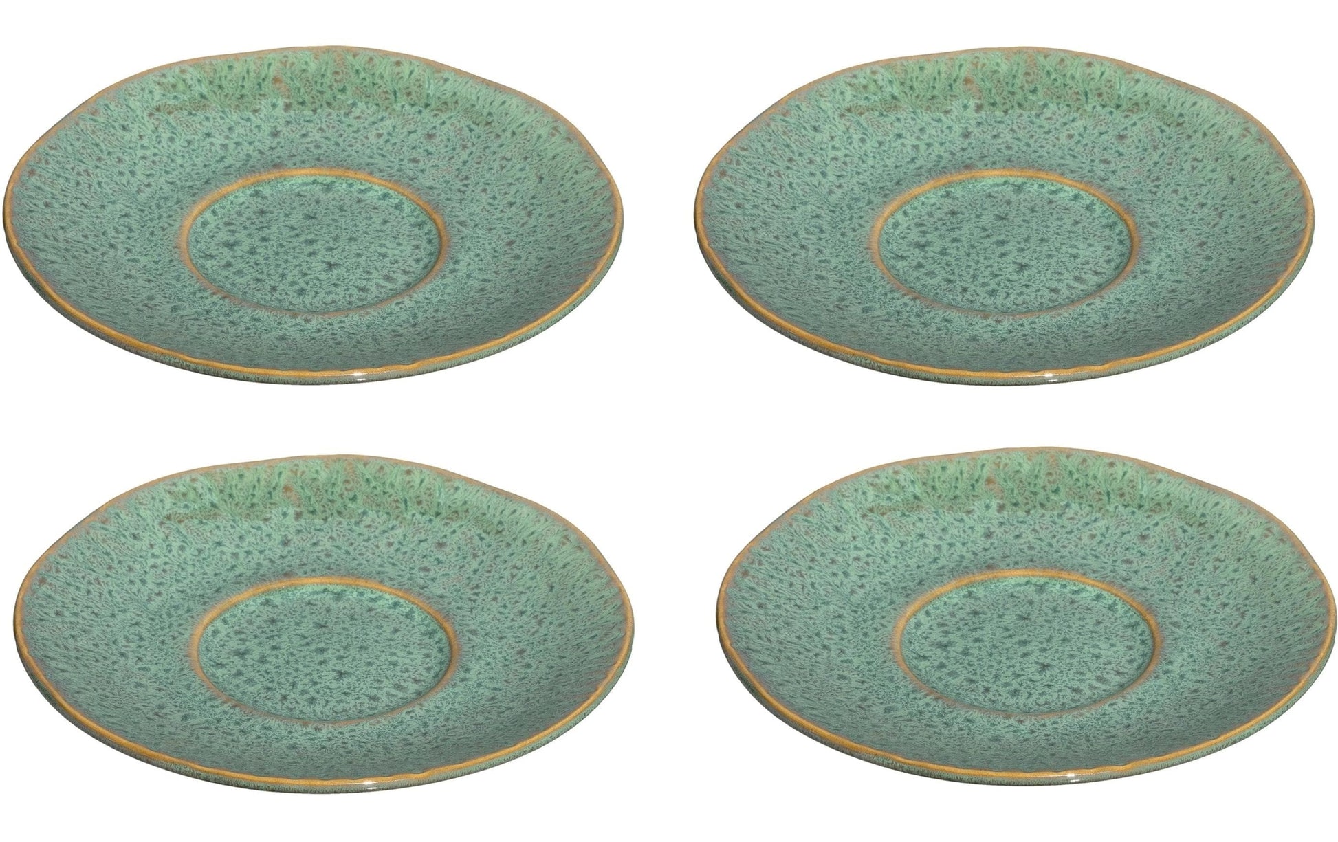 LEONARDO Unterteller – Keramik, grün, Ø 15,0 cm, 4 Stück