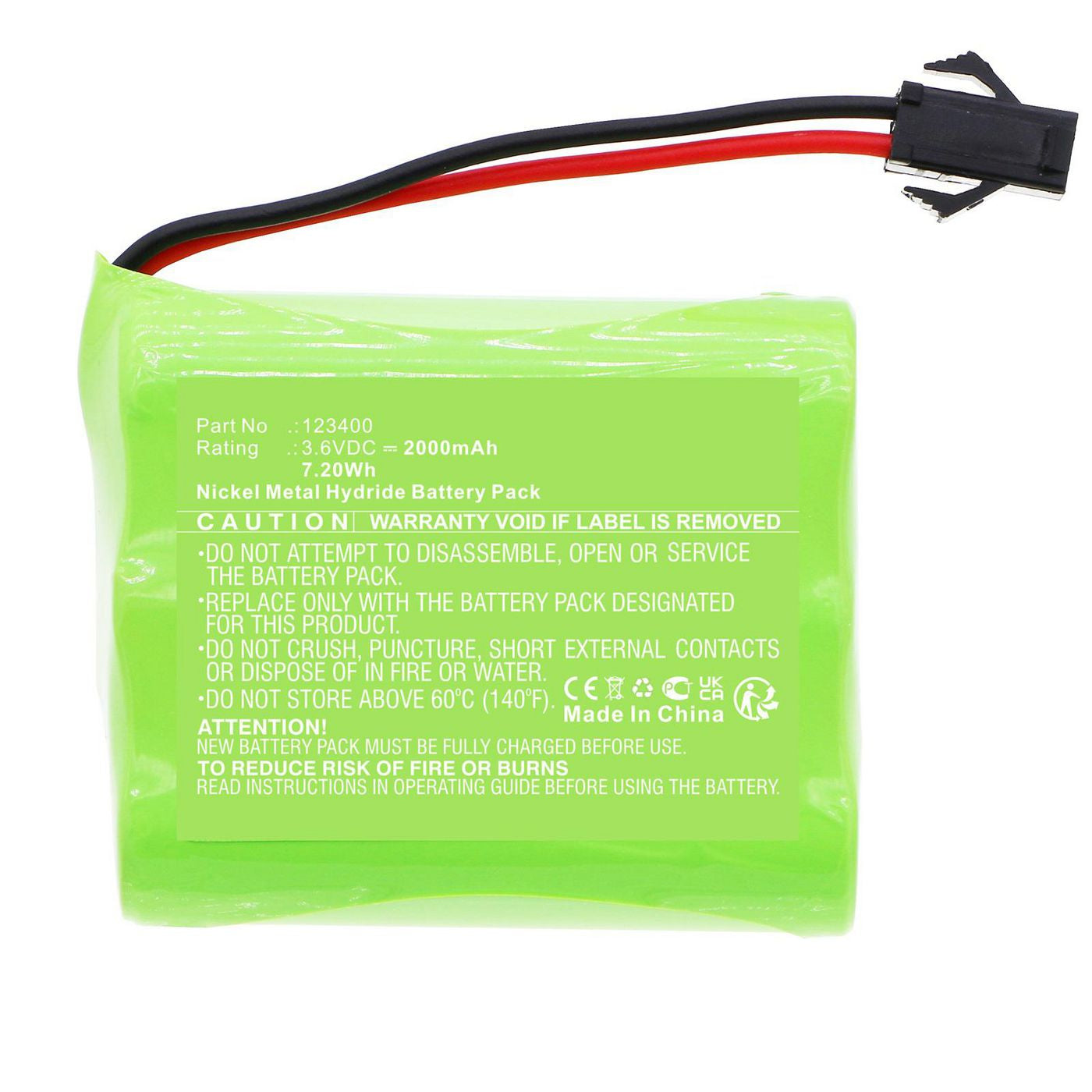 CoreParts Ersatzakku 2000 mAh, 3,6 V – für BRAVAT Cosmetic Mirror