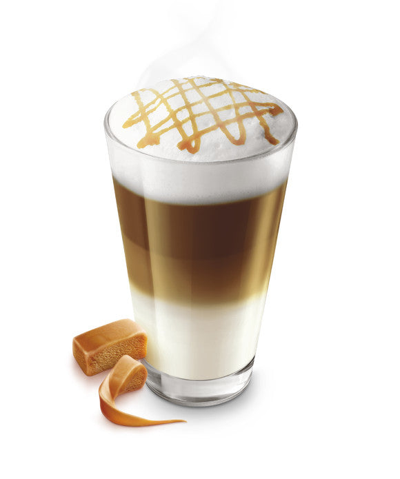 TASSIMO Jacobs Latte Macchiato Caramel – Kapseln für TASSIMO T DISC – 8 Getränke