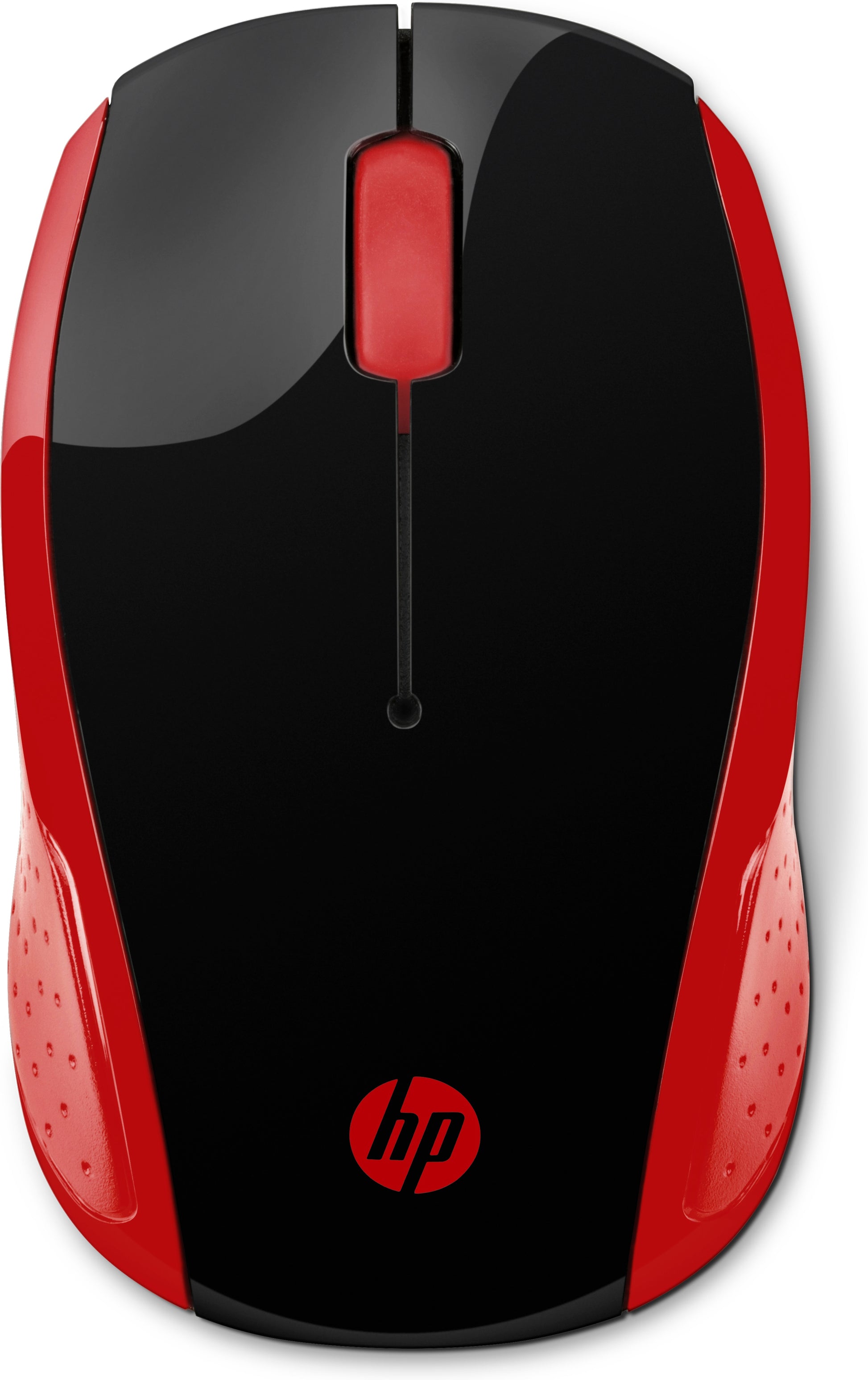 HP Wireless Maus 200 Empress Red – Maus – Kabellos (2,4 GHz), beidhändig, Schwarz/Rot