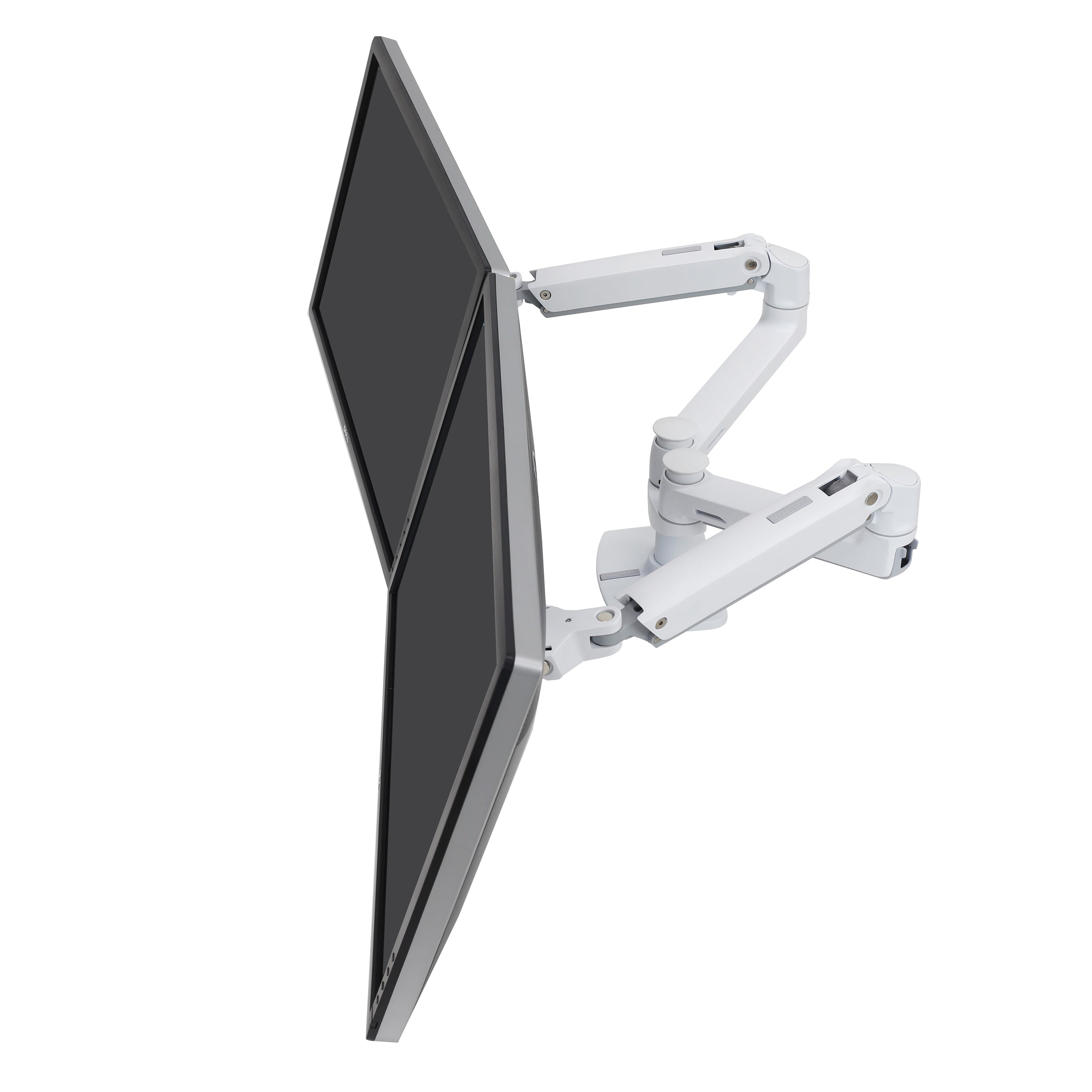 Ergotron LX Dual Side-by-Side Arm – Monitorarm, Dual, bis 27", 18,1 kg, höhenverstellbar, weiss