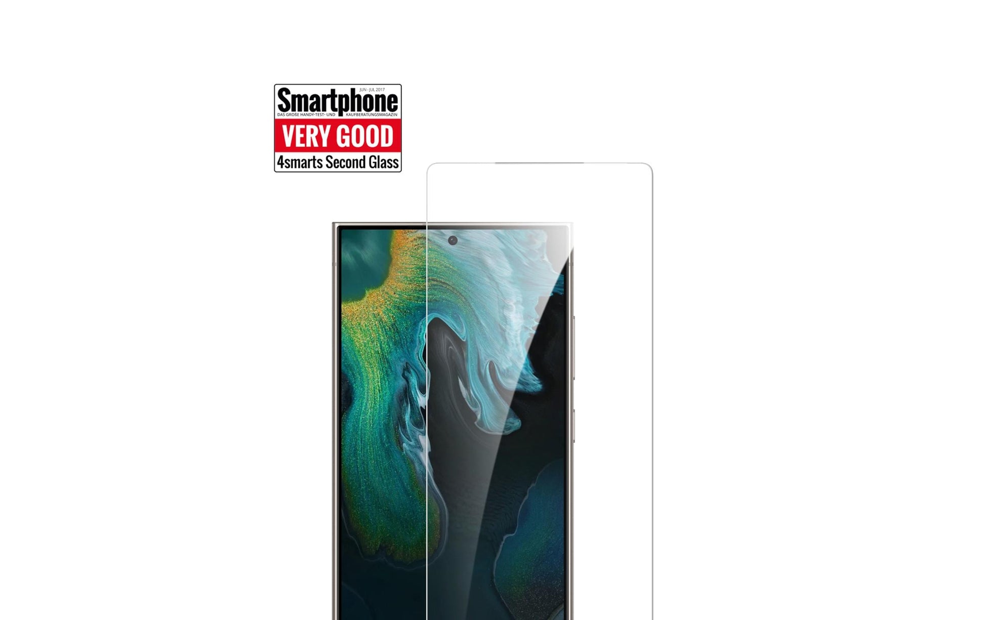 4smarts Displayschutz (Panzerglas), Case Friendly – für Galaxy S25 Ultra