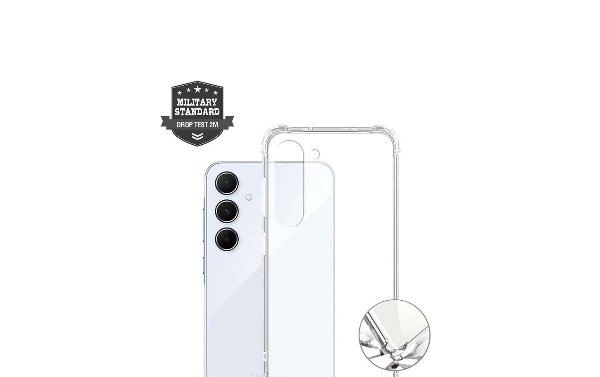 4smarts Hybrid Case Ibiza – Backcover – für Samsung Galaxy A56 5G, PC+TPU, Transparent, stossfest