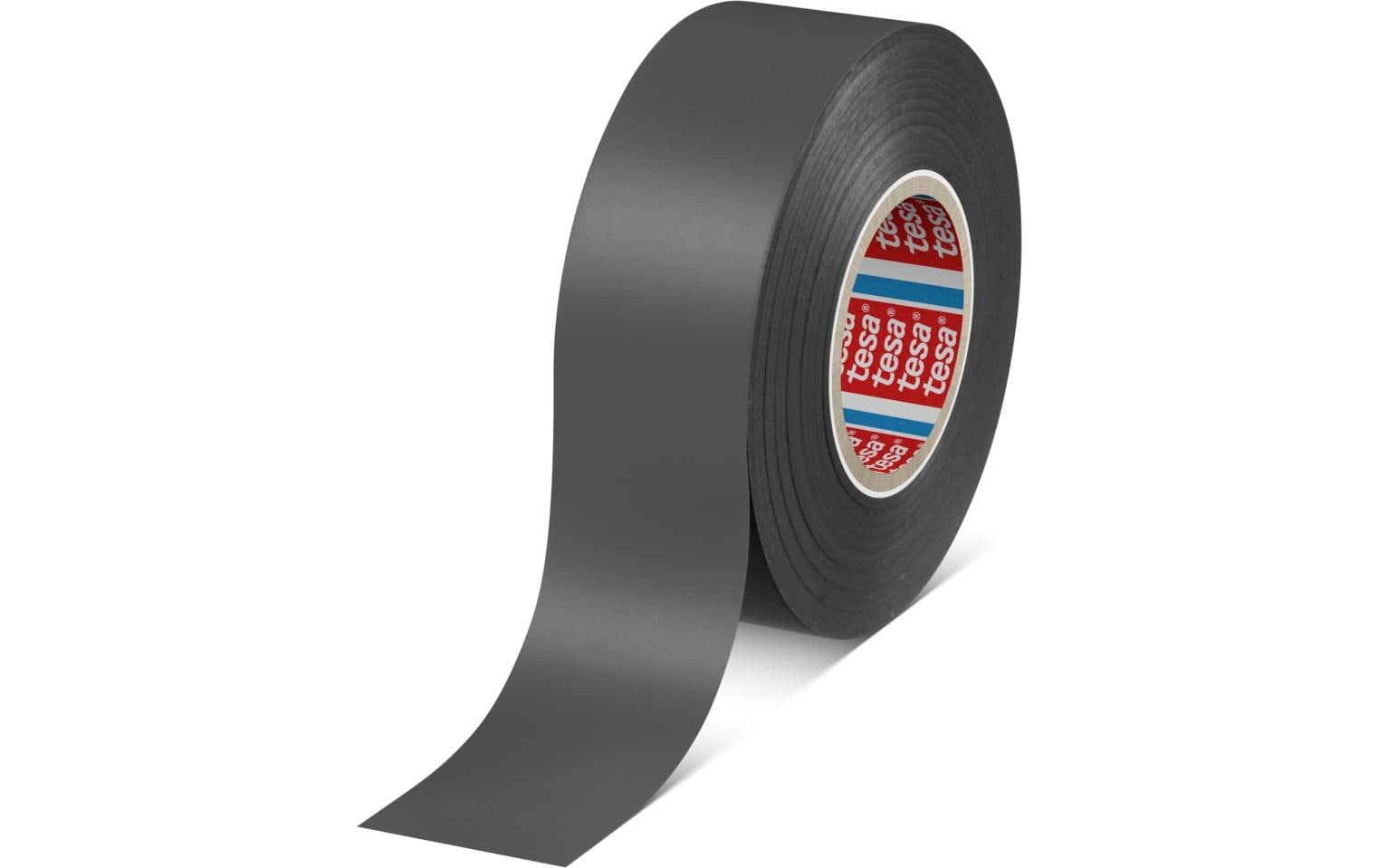 TESA Isolierband, 19 mm × 33 m, Weich-PVC – schwarz