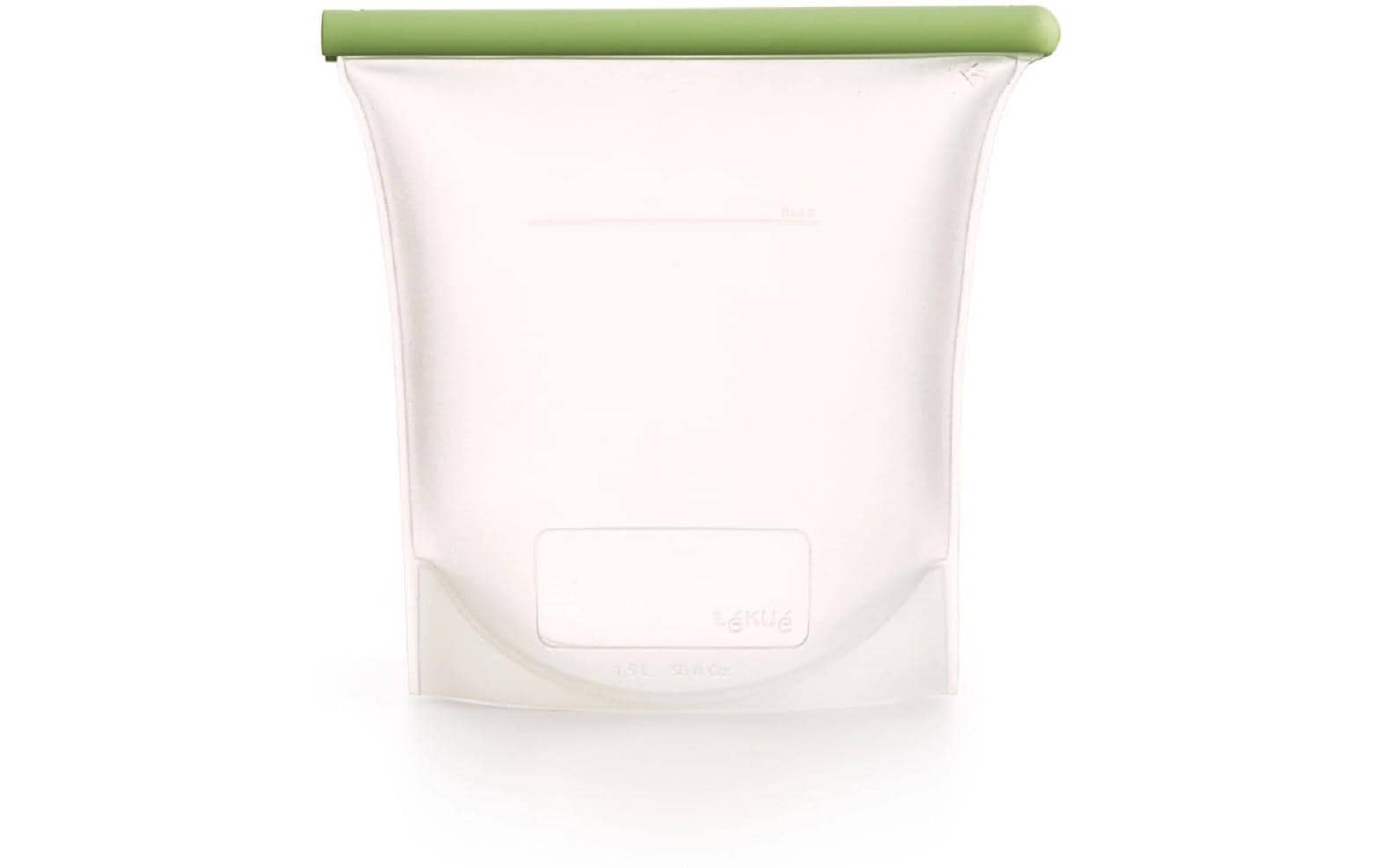 Lékué Vorratsdose 1,5 L, 21 × 1,6 × 20 cm, Silikon, grün