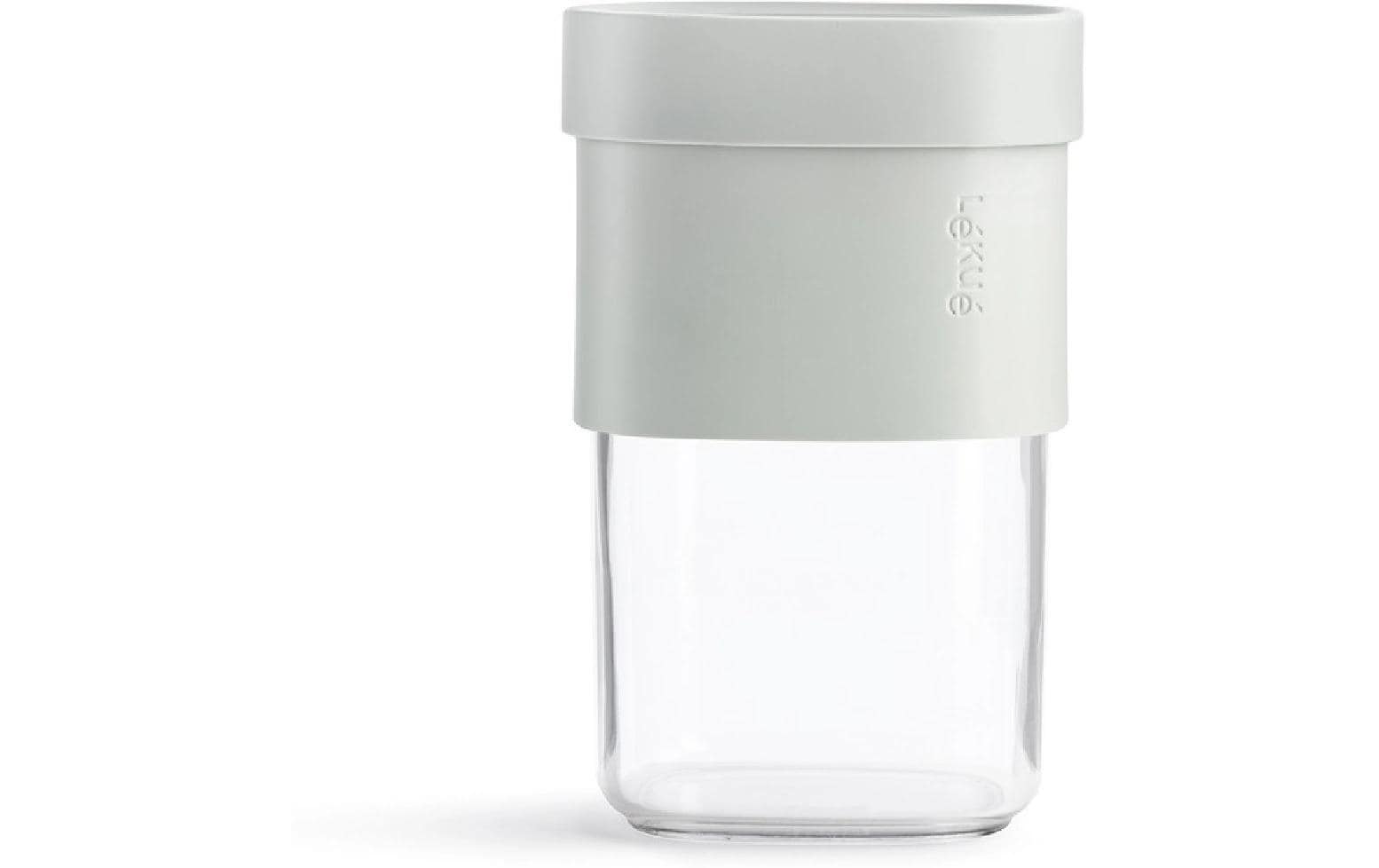 Lékué Vorratsdose 2,5 l, 10,5 × 21 × 26,5 cm, Polypropylen (PP), transparent/grün, 3-teilig