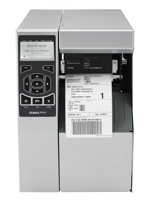 Zebra ZT510 – Etikettendrucker, Thermotransfer, bis 104 mm, USB, Bluetooth, LAN, 300 × 300 dpi, 305 mm/s