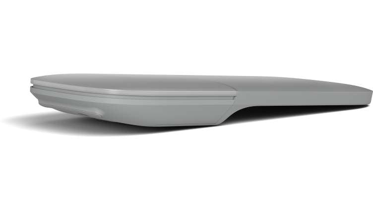 Microsoft Arc Touch – Maus – Kabellos (Bluetooth), beidhändig, Grau