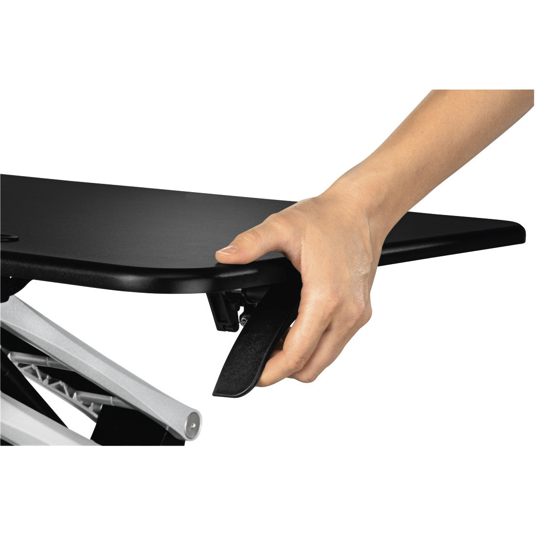 Hama Stehtisch – 80 × 52 × 18–43 cm – Schwarz – Höhenverstellbar