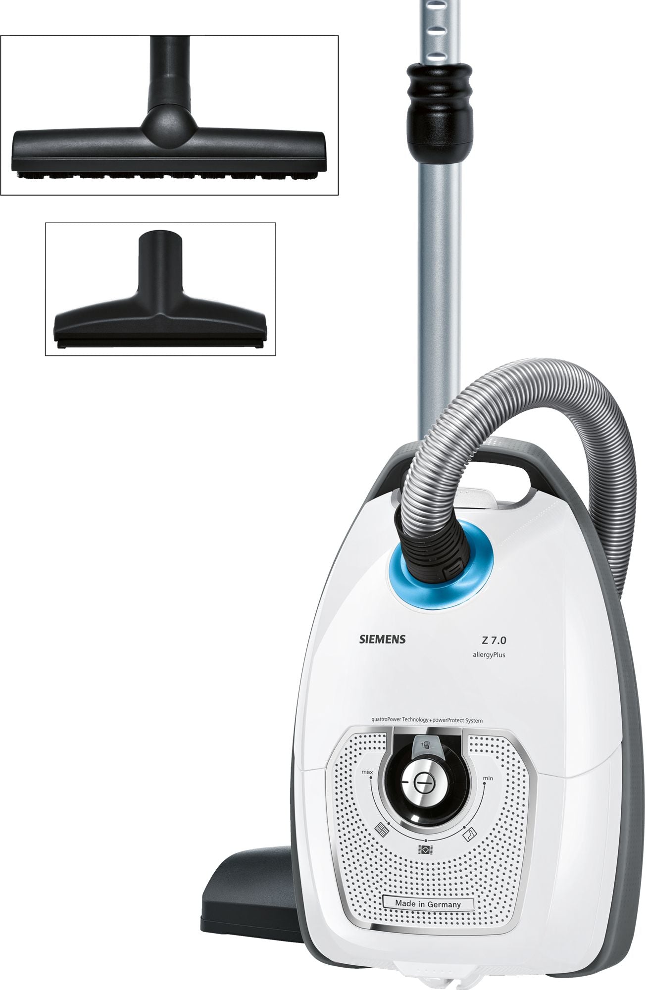 Siemens Bodenstaubsauger VSZ7442S – 650 W, 4 l, Netzbetrieb, 2 Aufsätze