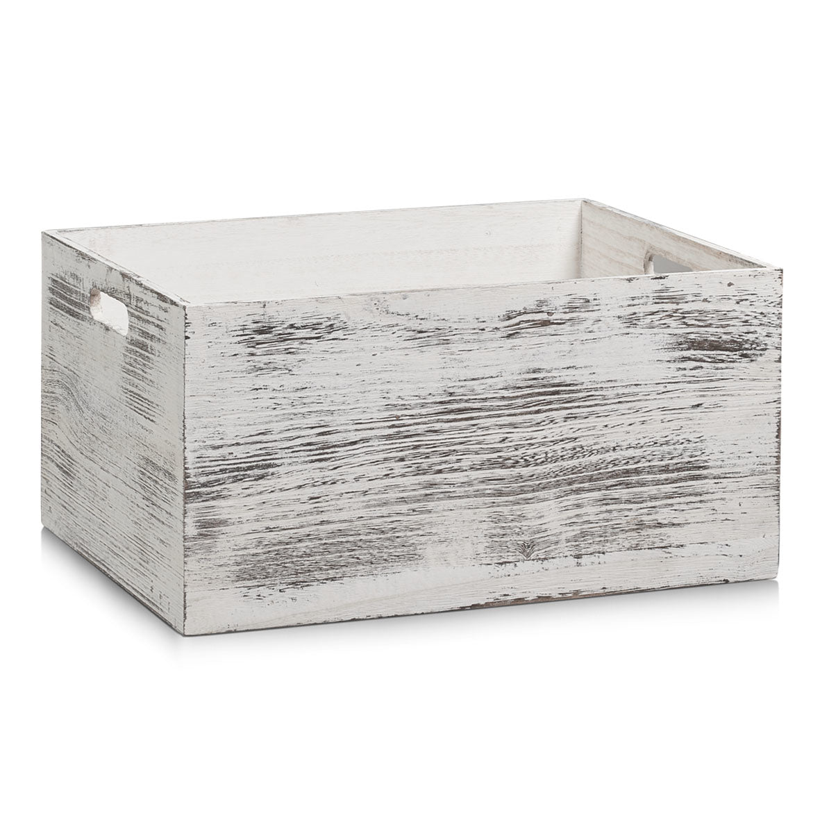 Zeller Present Aufbewahrungsbox – Holz – Weiss – 400 × 200 × 300 mm