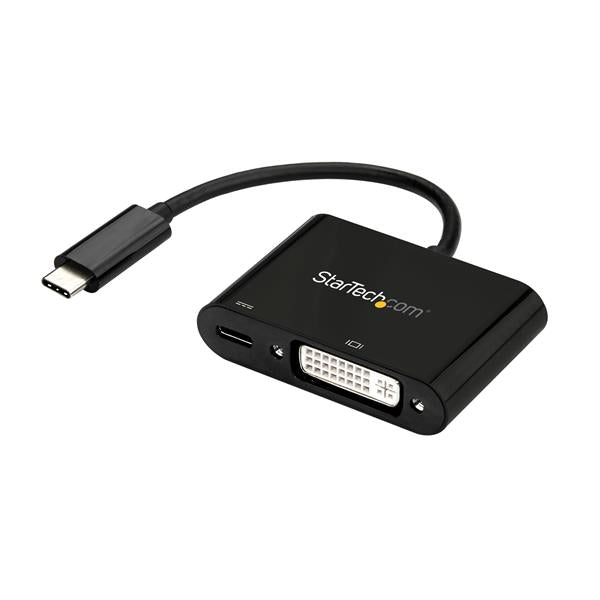 StarTech.com USB-C zu DVI Adapter – 1920 × 1200 @ 60 Hz, 0,1 m, DVI-I, Schwarz